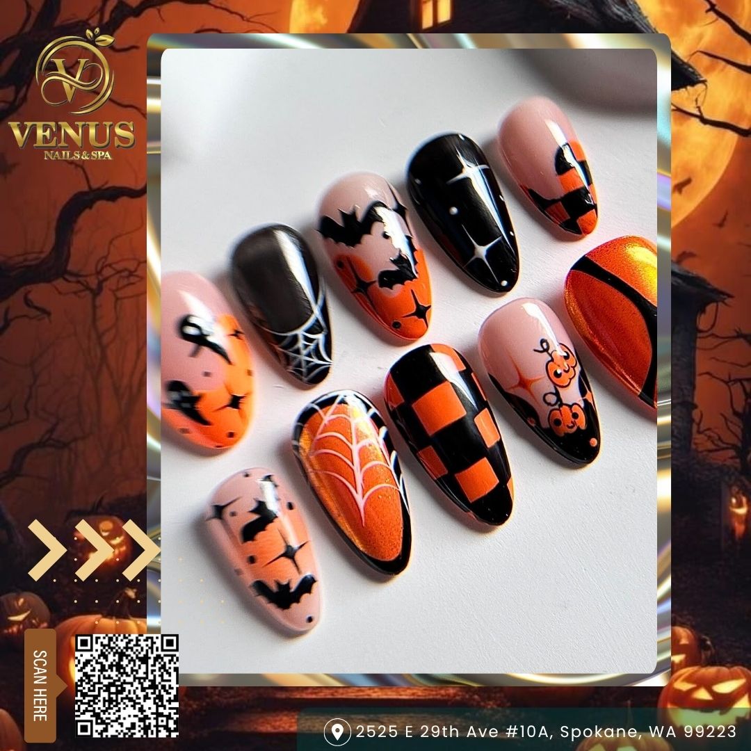 Celebrate Halloween with Nails That Express Your Style at Venus Nails Spa Spokane WA